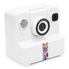   Print Camera White 2.4 Inch Screen 16X Zoom 1080P Digital Camera with Print Paper for Present
