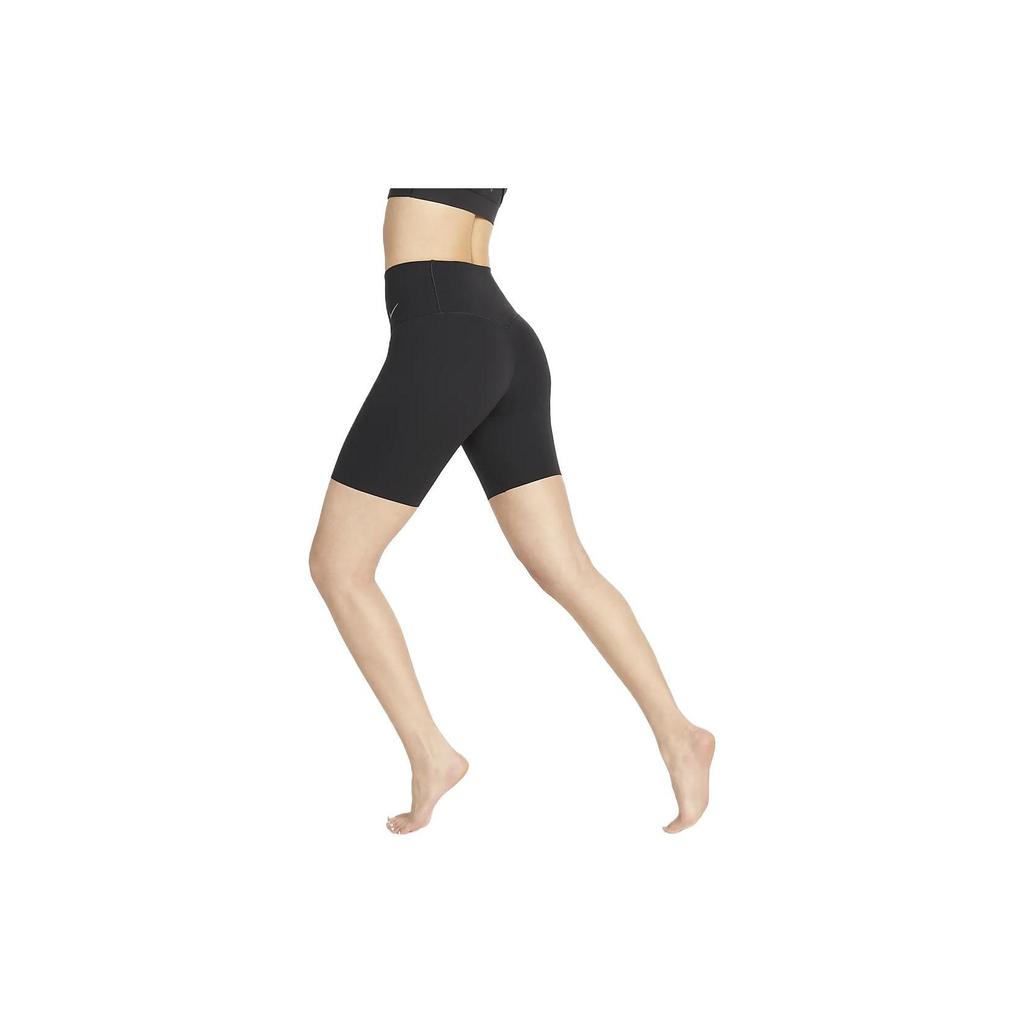 Nike Zenvy Series Solid Logo Print Fitness Shorts Women bottoms Black DQ6004-010