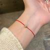 Women's 2024 Minimalist Diamond Beaded Bracelet - Exquisite Red Rope Jewelry