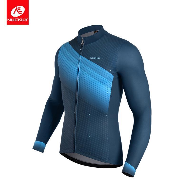 

Nuckily Men s Fleece Cycling Suit - Long Sleeve Winter Set for Warmth and Cold Protection M