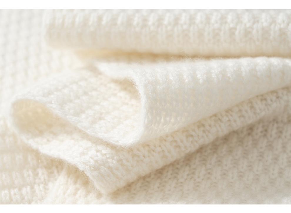Korean Style 100% Pure Cashmere Scarf - Unisex, Warm & Versatile for Autumn/Winter