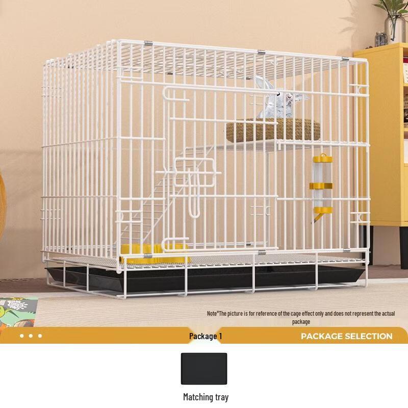 JINGRUIXIANG Double-Layer Rabbit Cage