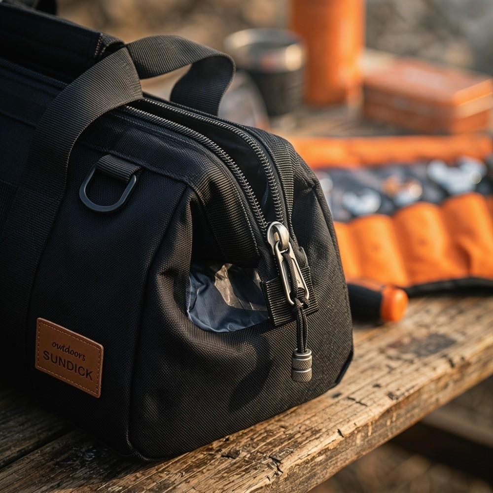 Large Capacity Wide Mouth Tool Bag Waterproof Gear Storage Bag Durable Camping Tool Bag  Camping