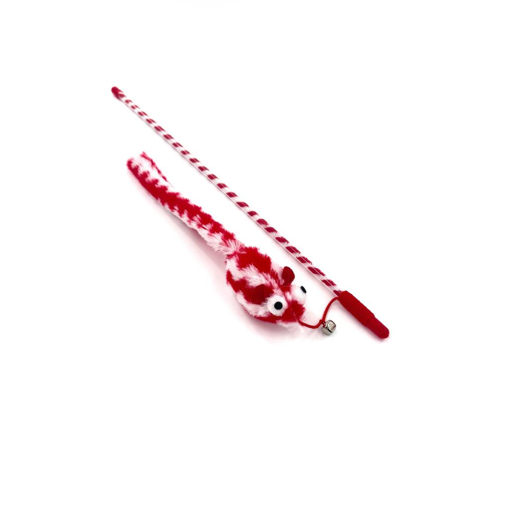 1Pc Cat Teasing Stick with Long Tail Mouse Design, Multicolored Interactive Cat Toy, High-Quality Interactive Cat Supplies