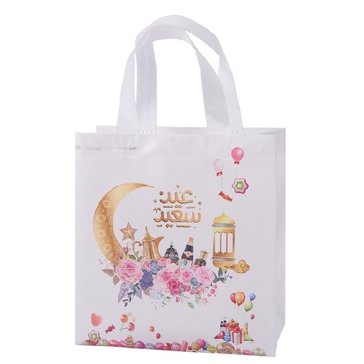 6 szt. Torebki na prezenty Eid Mubarak Bez tkaniny fizelinowej Materiały na festiwalowe święta Imprezę