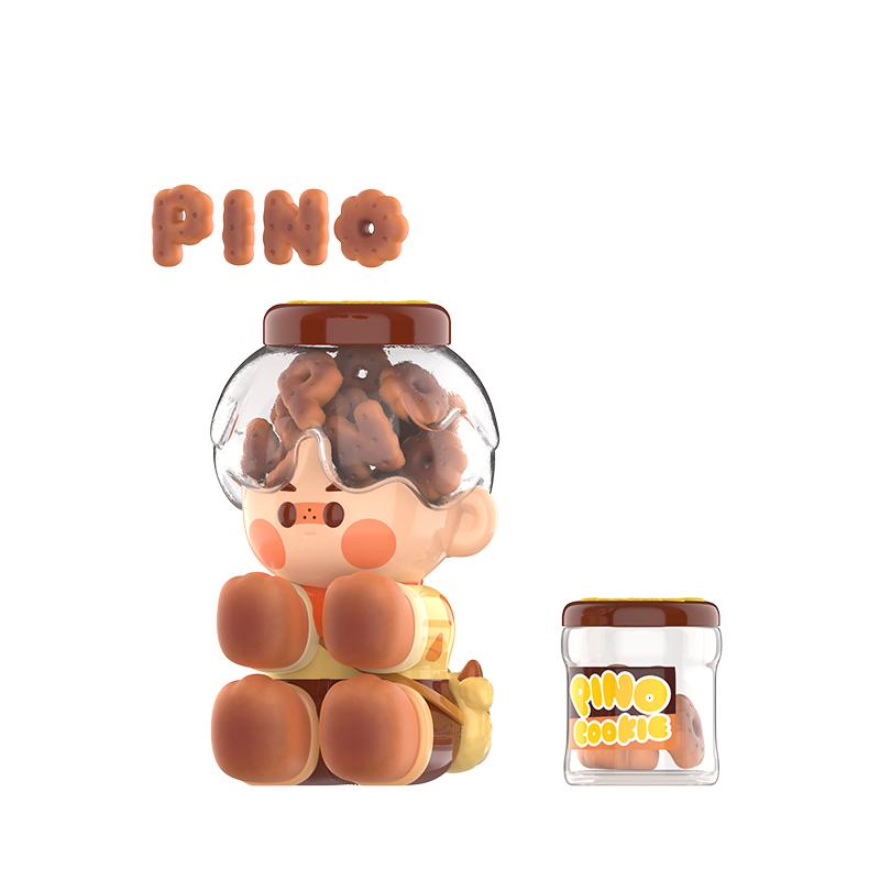 New POP MART PINO JELLY Cocoa Cookies Large Size Figure Doll Trend Based Products PPMT-2412-0058