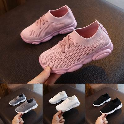 Kinder Kleinkind Kinder Baby Mädchen Jungen Solide Stretch Mesh Sport Run Sneakers Schuhe