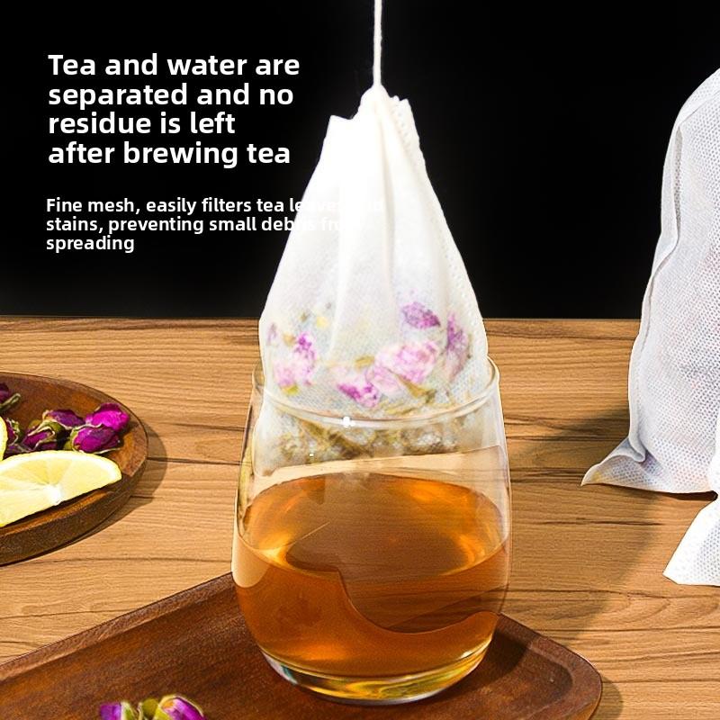 Non-woven Fabric Tea Bag with Drawstring, Disposable Soup and Marinade Bag, Traditional Chinese Medicine Decoction Gauze Bag