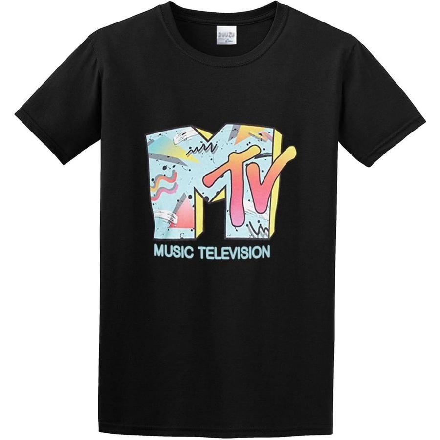 ZHONGWO MTV Men s Short Sleeve T Shirt S