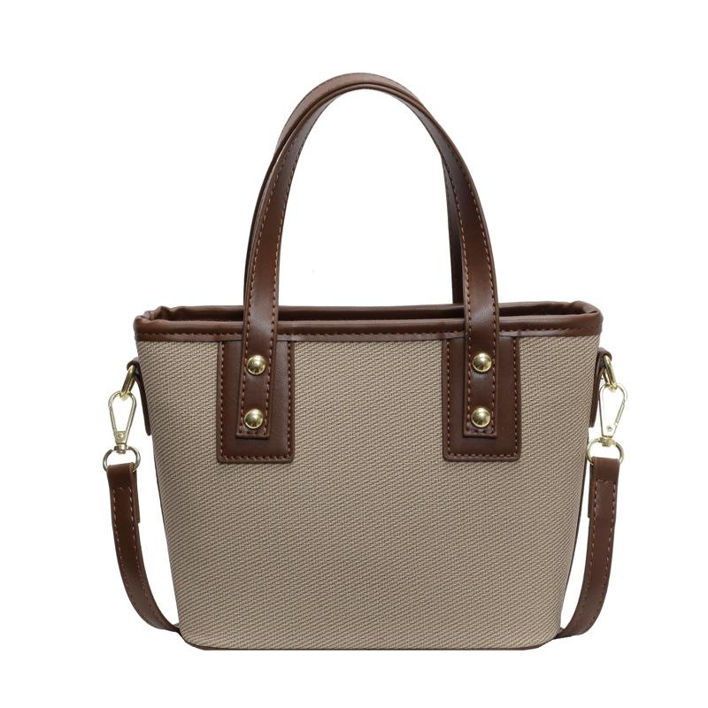 Hand Carry Textured Bucket Bag Women's Autumn New Fashion Shoulder Bag Casual Shoulder Women's Bag