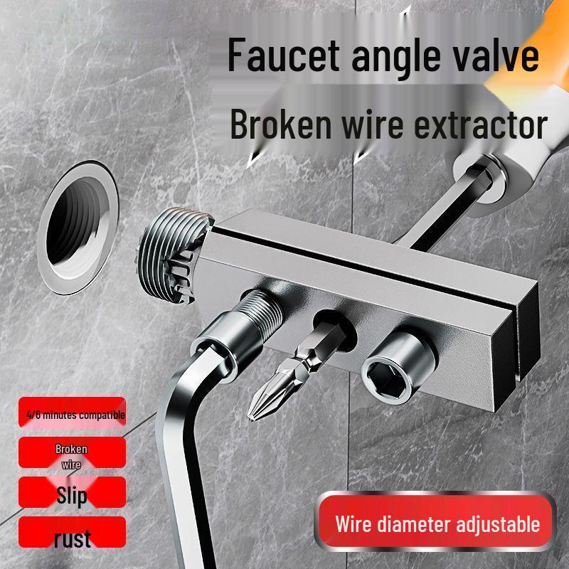 Reverse Thread Broken Screw Remover for Faucets and Pipes