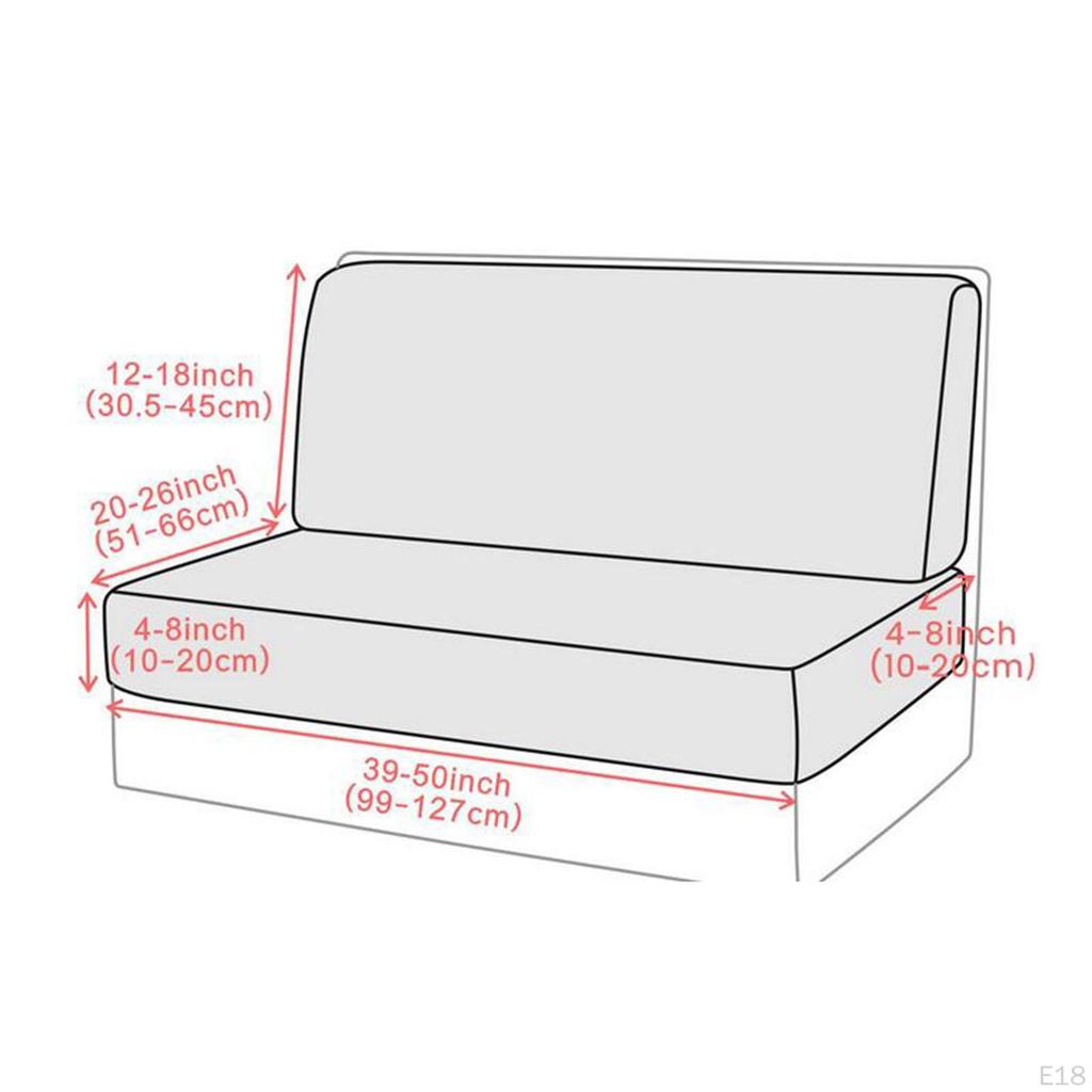 Waterproof Bench Cushion Slipcovers for RV and Travel