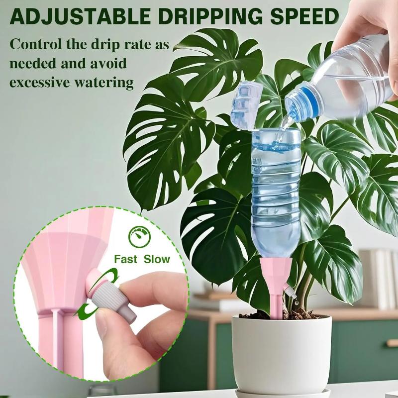 10Pcs Automatic Drip Irrigation System Self Watering Adjustable For Flower Plants Greenhouse Garden Auto Water Dripper Device