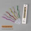 ZISIZ Curved Colorful Birthday Candles
