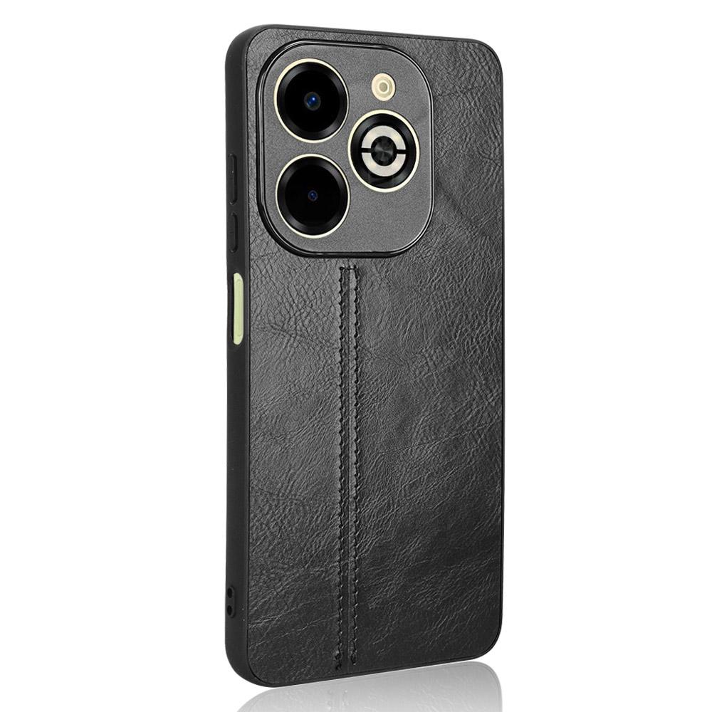 For Infinix Smart 8 Plus/8 Pro 4G Case Stitching Line PU Leather+PC+TPU Phone Cover
