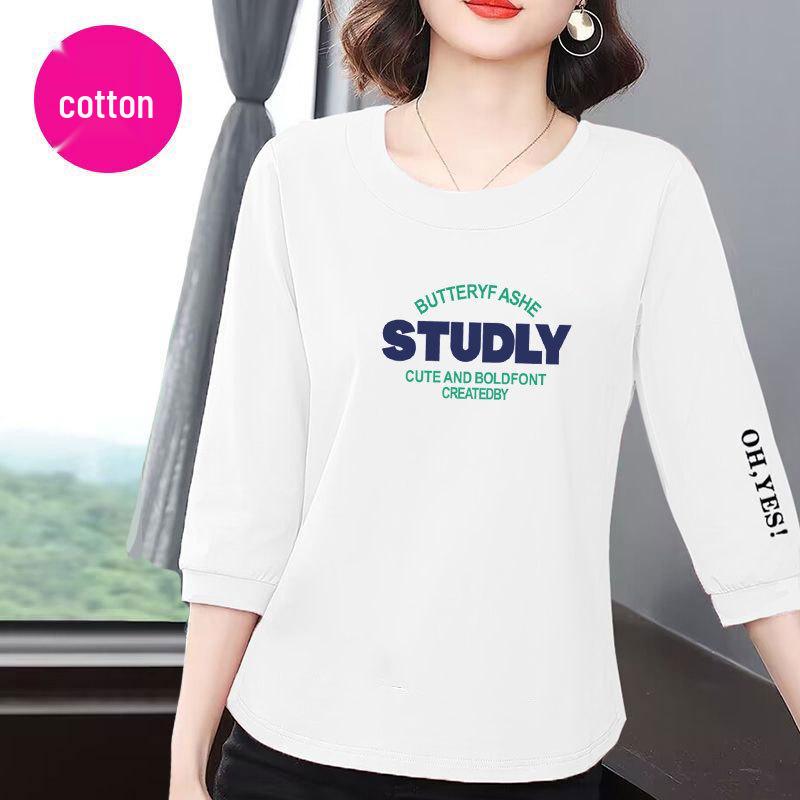 2025 Women's Summer Korean Style Loose Fit Slimming Cotton Top