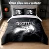 Set Biancheria da Letto Design Led Zeppelin 1 Copripiumino + 2 Federe Morbido Traspirante Biancheria da Letto per la Casa