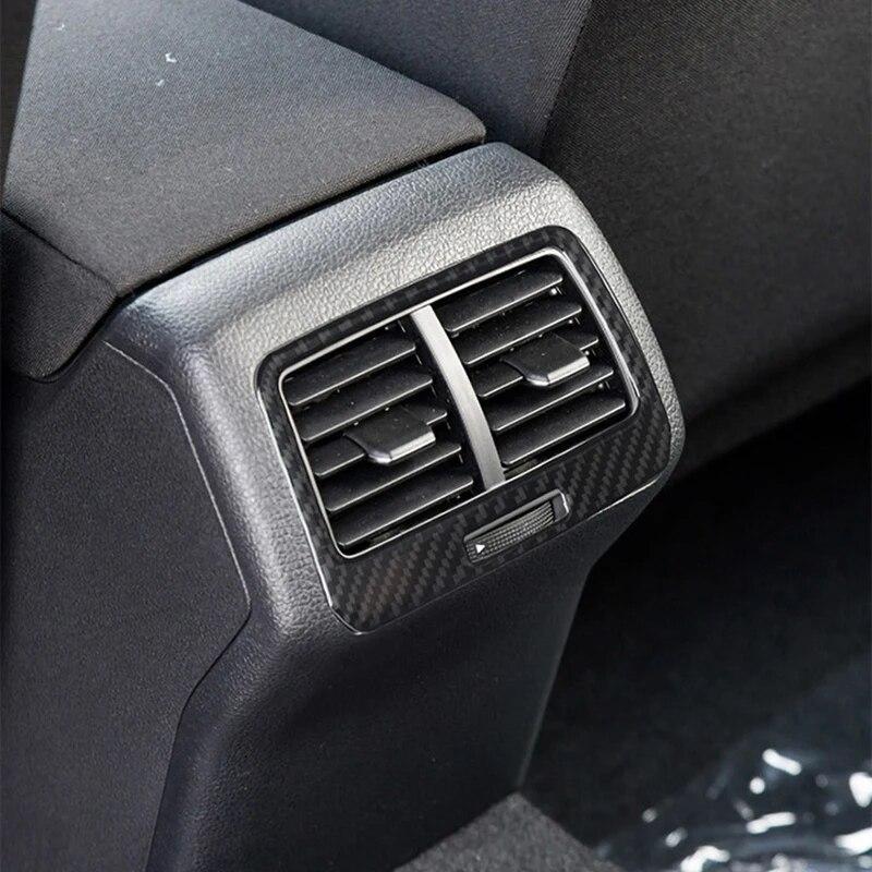 Carbon Fiber Auto Hinten Klimaanlage Vent Abdeckung Trim Dekoration Aufkleber Für Volkswagen Vw Golf 7 Gti Mk7 2014-