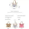 2023 Women's Canvas Beach Tote: Large Capacity, Versatile Tassel, Shoulder Handbag