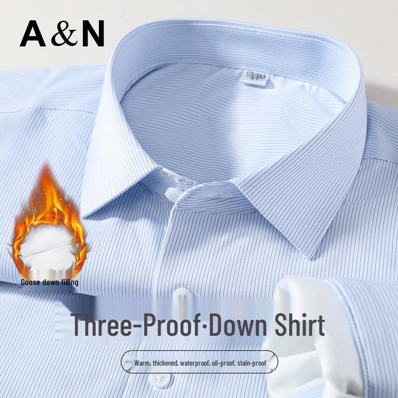 Antonio Men s Goose Down Long Sleeve Winter Shirt 41