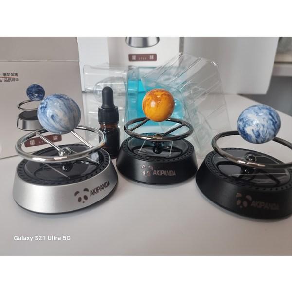 Baby Panda Solar Car Aromatherapy High-End Holder Interior Automatic Rotation,Korean car acc