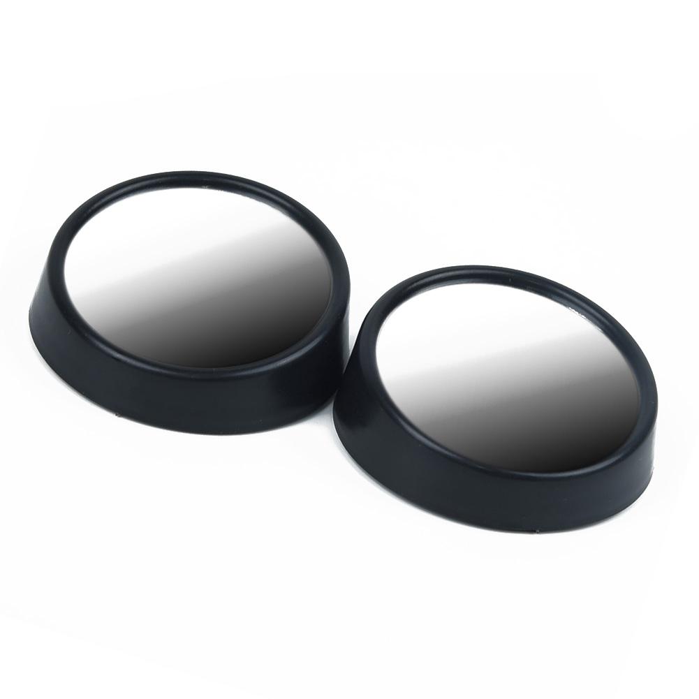 1 Pair Blind Spot Mirror Mirrors Parts Truck Black Car Convex Rear View Wide Angle Mirror 360 Rotation 5.5*2cm Hot Sale