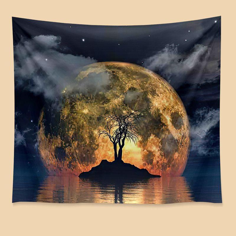 Beautiful Nordic Style Starry Sky Night Moon Tapestry For Home Decor