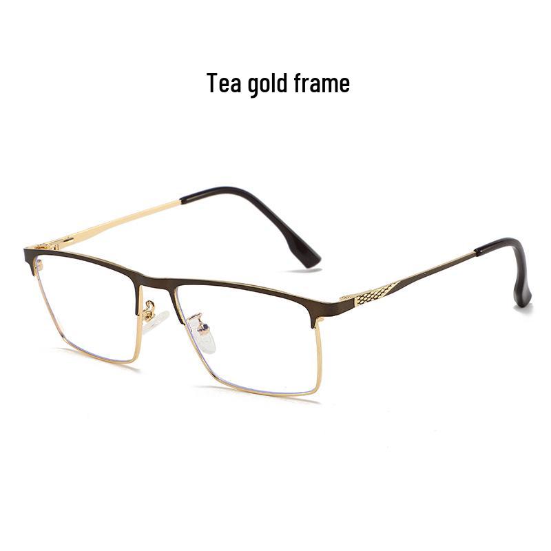 Men's Ultra-Light Blue Light Blocking Glasses with Color-Changing, Full-Frame Flat Lenses – Compatible with Migraine and Myopia Lenses.