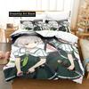 Kawaii Toji no Miko Bedding Set Single Twin Full Queen King Size Bed Set Adult Kid Bedroom Duvetcover Sets Anime Girls Bed