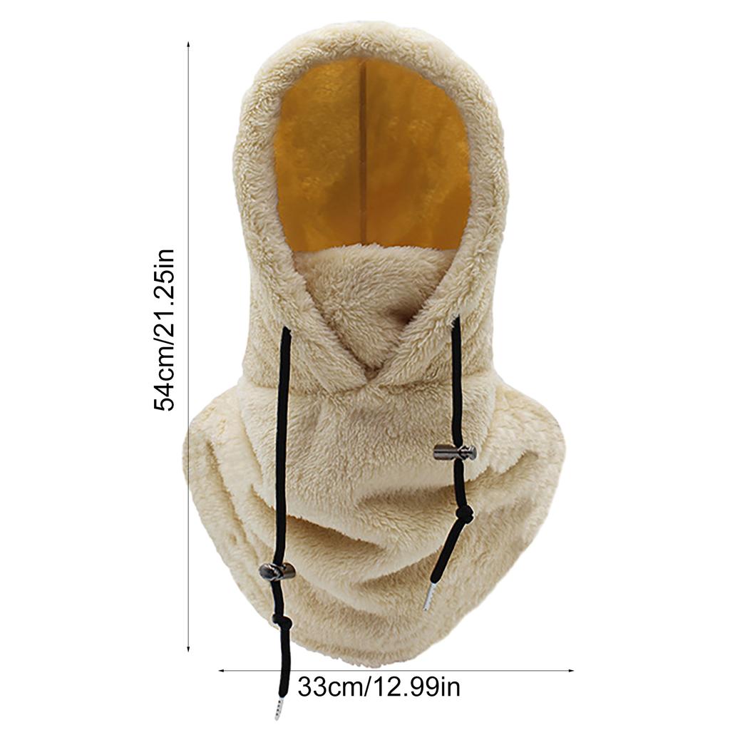 Sherpa Head Hood Universal Face Neck Covering For Motorcycle Multifunctional Thermal Winter Neck Scarf Lightweight Women Neck