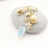 Seaside Shell & Starfish Keychain Pendant