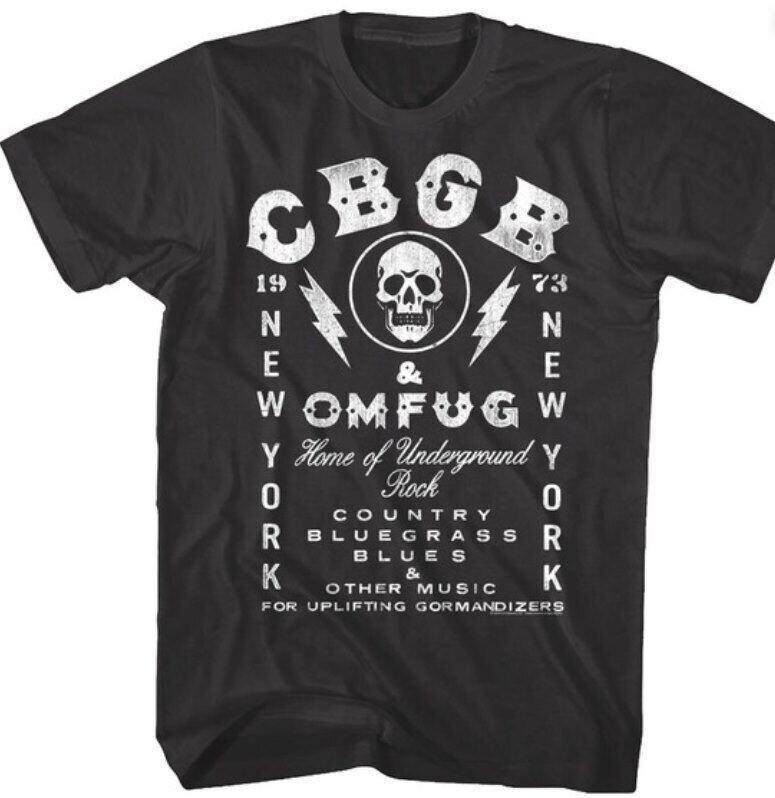 CBGB OMFUG New York 1973 Vintage Music Unisex Black T-Shirt XXXXL