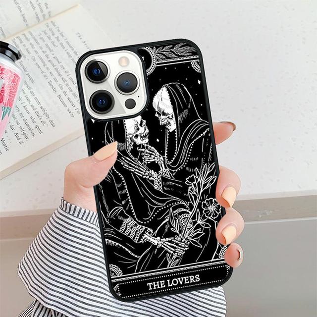 Witches Moon Tarot card Phone Case For iPhone 17 Air 16 15 14 plus 12 13 Pro max Soft Bumper Shell Cover coque