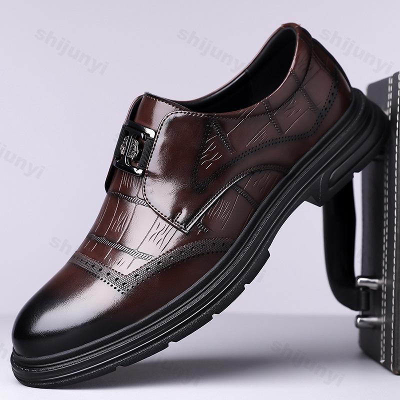Men Shoes Leather Luxury Business Casual Shoes Men Loafers Mocassins High-quality Men Dress Shoes Spring Autumn Male Oxford