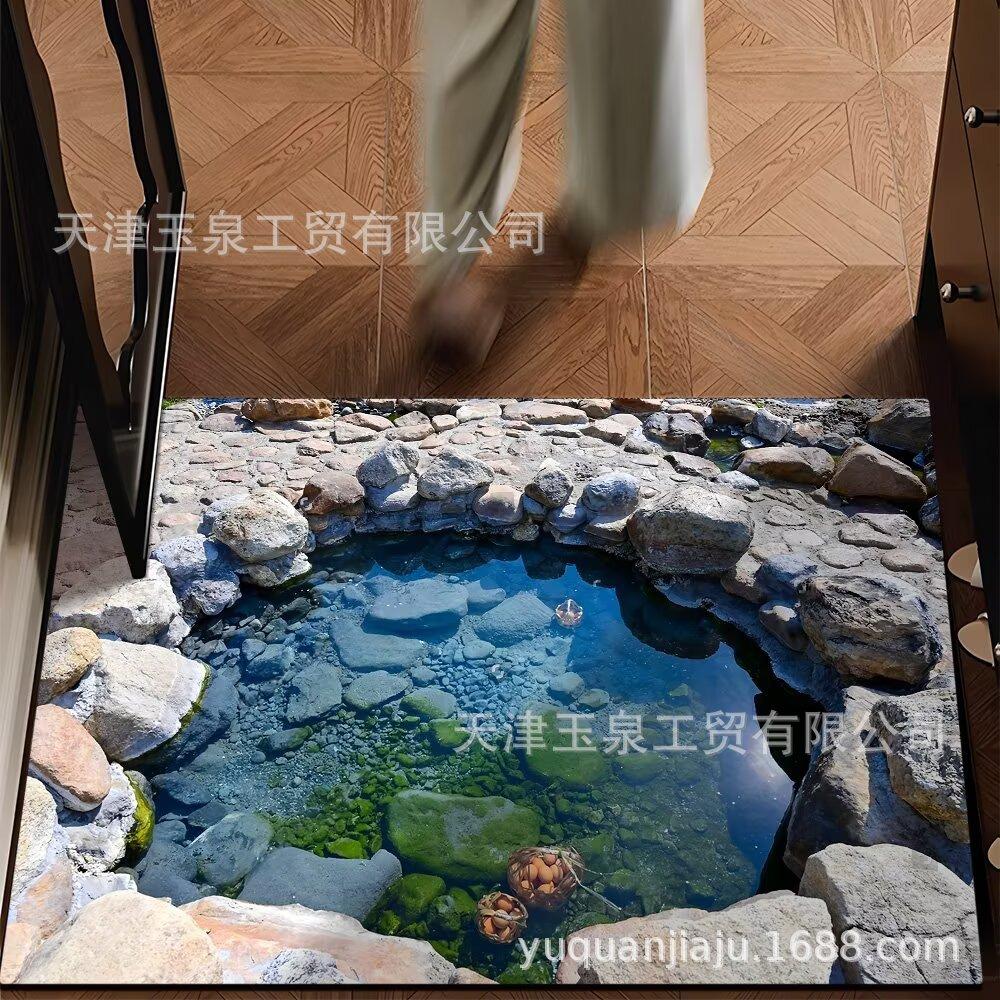 Home Floor Mat 3D Water Absorbing Quick Drying Floor Mat Dirt Resistant and Easy To Maintain Foot Mat