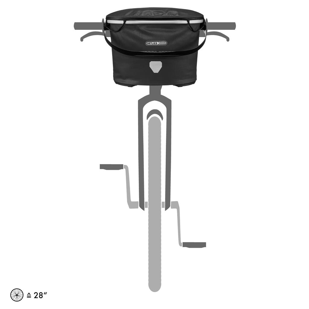 Frameback Uptown City Black [ORTLIEB]