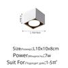 Takspotlight LED 7W 9W 12W Overflatemontert Antirefleks Vanlig aluminiumslysarmatur Downlight 85-265V