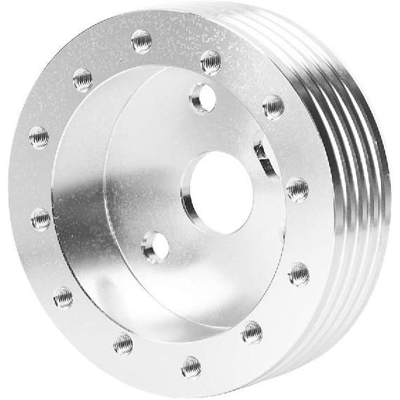 Steering Wheel Spacer,Grant Steering Wheel Adapter,Steering Wheel Adapter,Automotive Steering Wheels,1In Aluminum Steering Wheel Hub Spacer for 5 6 серебряный