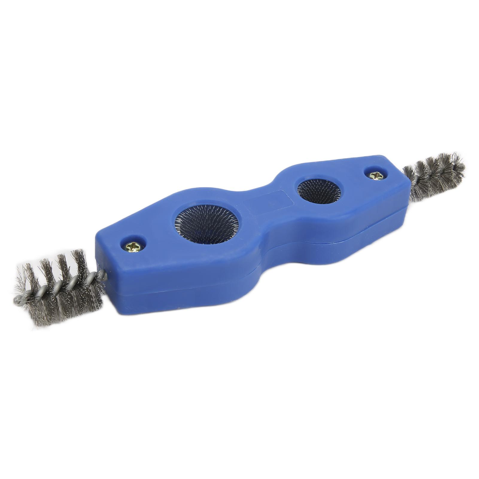 

Инструмент для чистки труб 4 в 1, стальной инструмент, щетка для чистки клемм аккумулятора 4 в 1 для труб клемм аккумулятора синий