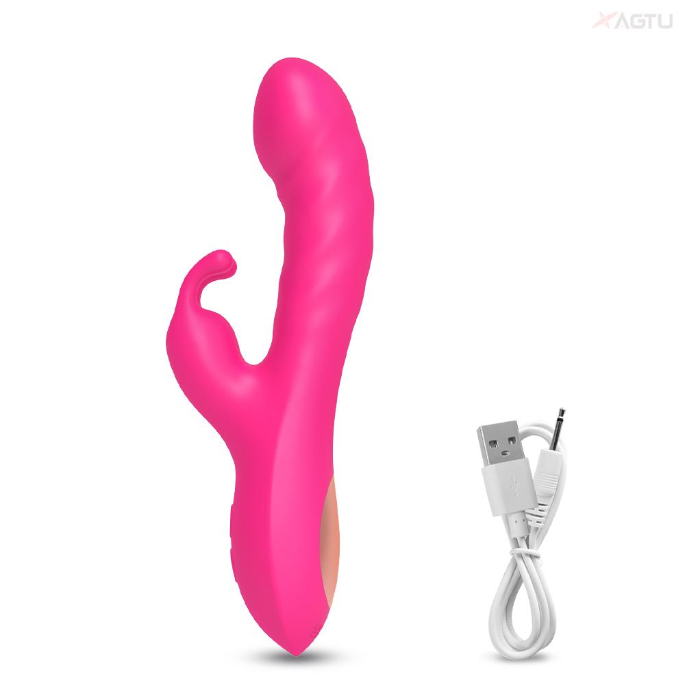 Rabbit Vibrator For Women Powerful G Spot Telescopic Rotating Clitoris Vagina Stimulator Female Masturbator For Adult Sexy Toys