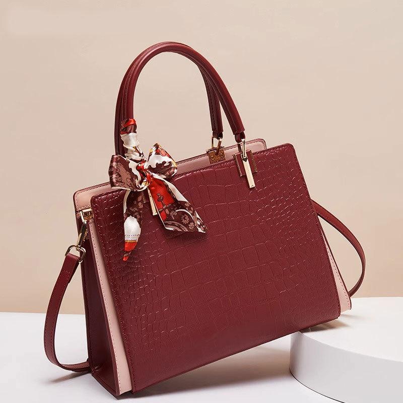 Atmospheric Red Bag Women'S Middle School Mother Wedding Bag Wedding Mother-In-Law Fashion Messenger Handbag