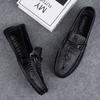 Slip-on-Abendschuhe mit Krokodilmuster, echtes Leder, italienische Halbschuhe für Herren, formelle Herren-Freizeitschuhe, Freizeitschuhe, Spaziergänge, Autofahren