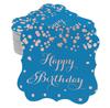 Inkdotpot Real Gold Foil Bracket Shape Paper Hang Tags Happy Birthday Favor Tags Pack Of