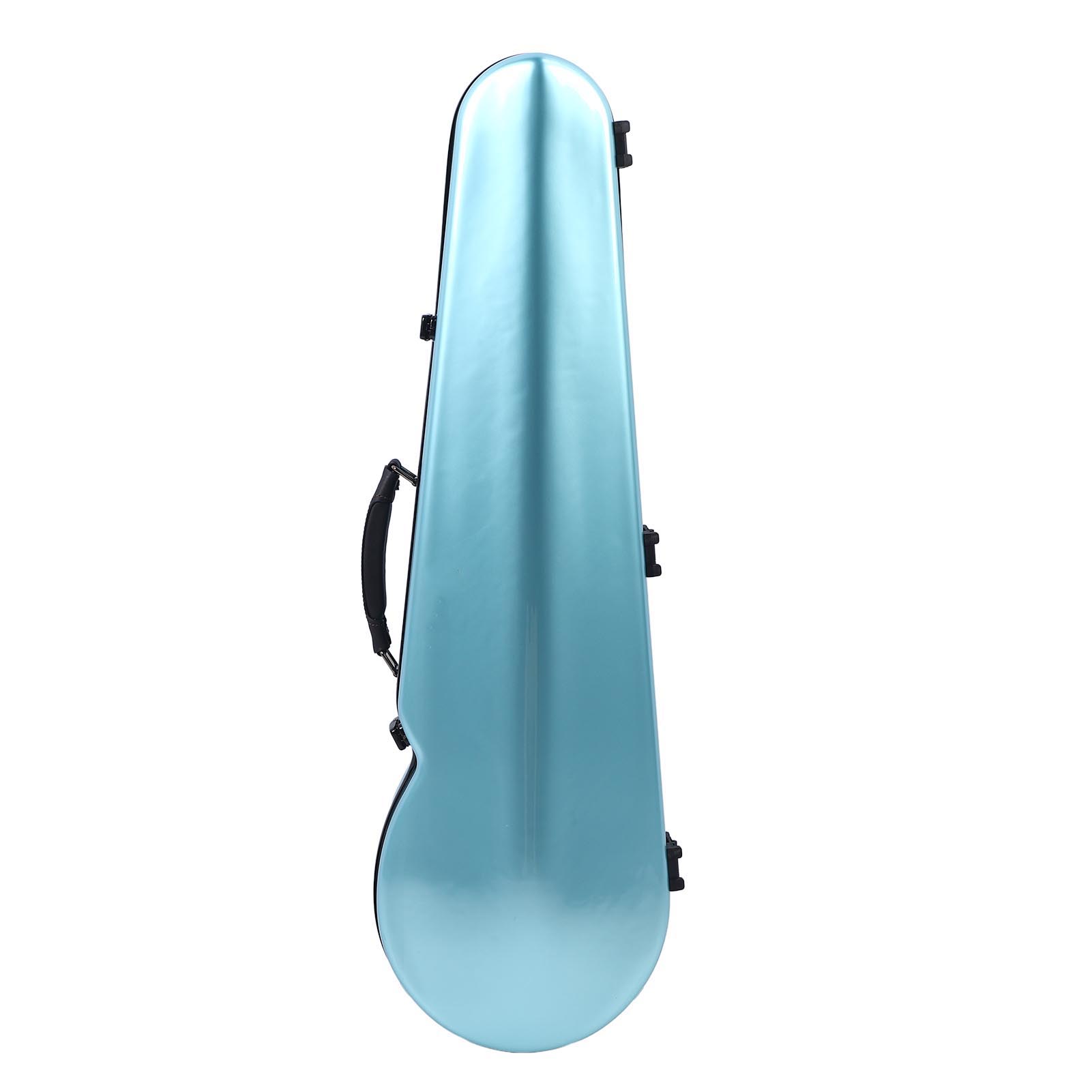 

Violin Case Carbon Fiber Thickened Lining Built in Hygrometer Full Size Violin Carrying Box with 2 Shoulder Straps for