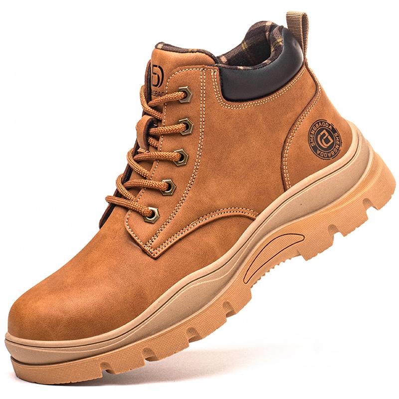 Steel Toe Shoes Winter Safety Shoes for Men Anti Smash Puncture Proof Safety Boot for Engineers Protective Indestructible Shoes