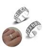 Fashionable Adjustable Poker Ring Vintage Hip Hop Unisex Jewelry Finegr Accessory for Gifting and Daily Wear