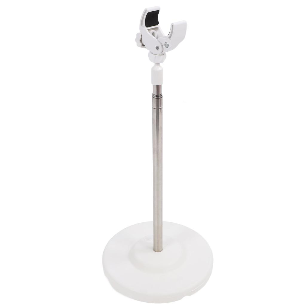 Haartrockenständer Edelstahl Teleskopstange Verstellbarer Drehwinkel Boden-Föhnhalter für Badezimmer