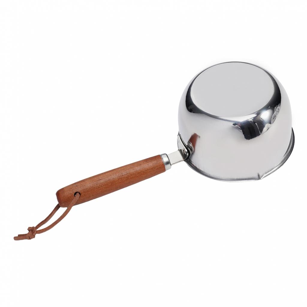 Easy Storage Stainless Steel Hot Oil Pan for Cooking and Melting Butter