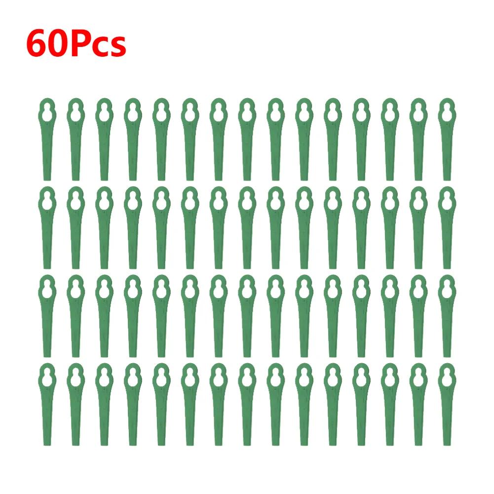 30/60pcs Grass Trimmer Plastic Blade Replacement Parts Brush Cutter Head Blades Mower Cutter Blades for Ferrex & Aldi FAR 20-1