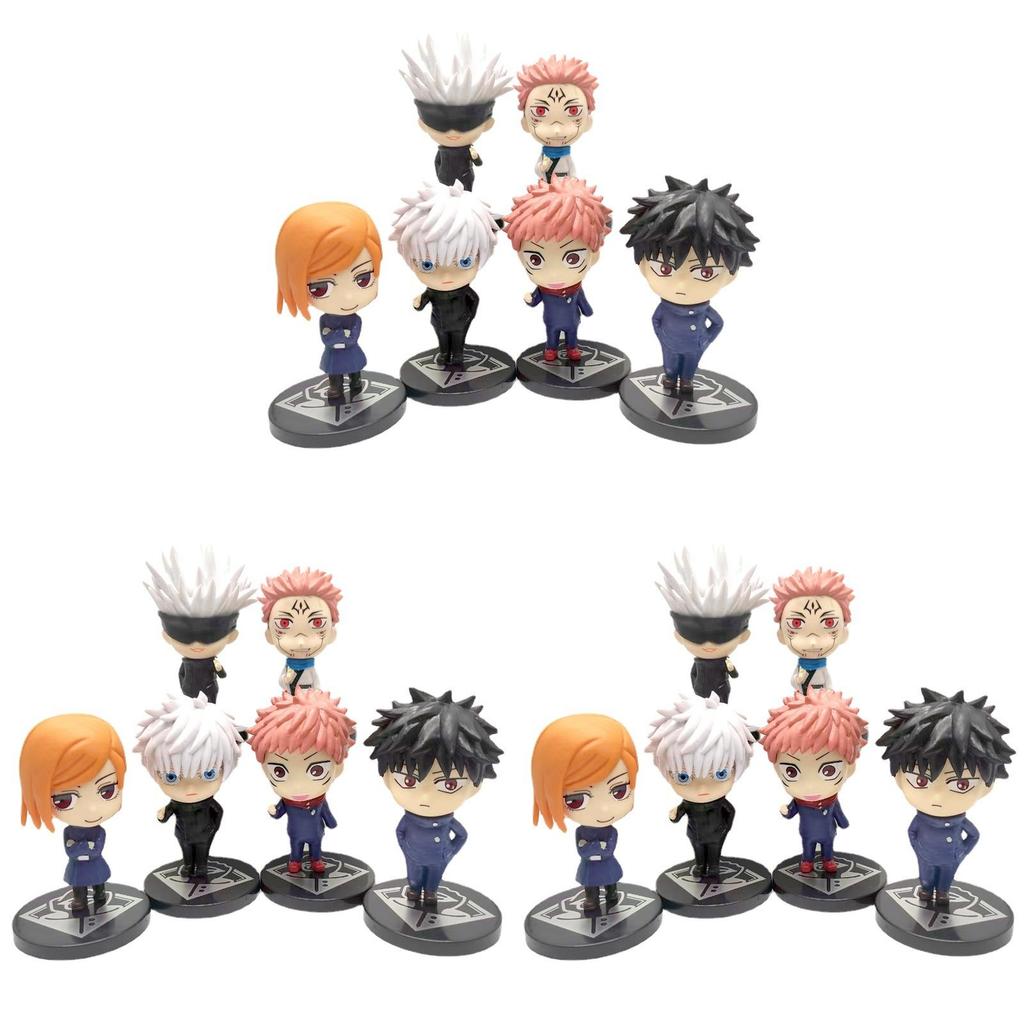 6pcs Set Jujutsu Kaisen Gojo Satoru Kugisaki Action Figures Perfect For Collectors And Kids Gifts